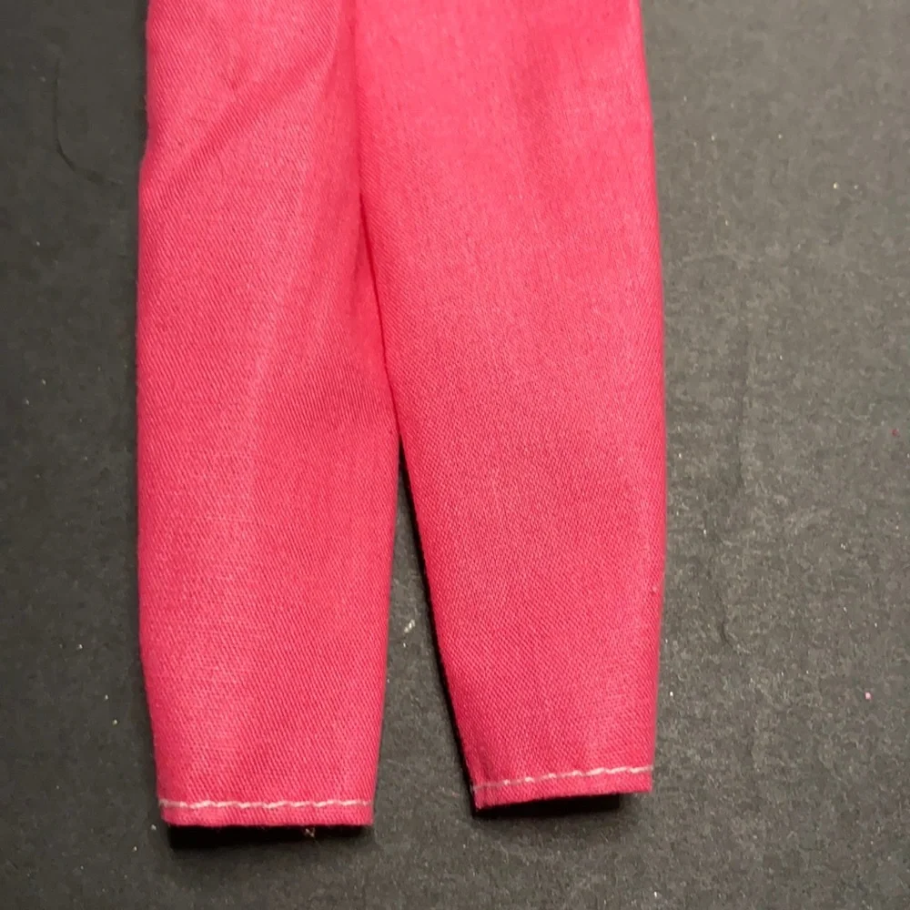 Vintage Barbie Fashion fun pink jumper romper pink heart top one piece outfit
